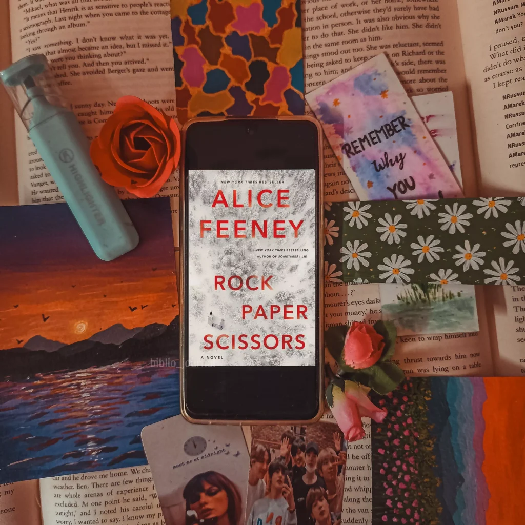 rock paper scissors by alice feeney book image